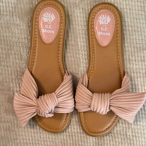 G.C. Shoes Women's Blush Bow Sandals